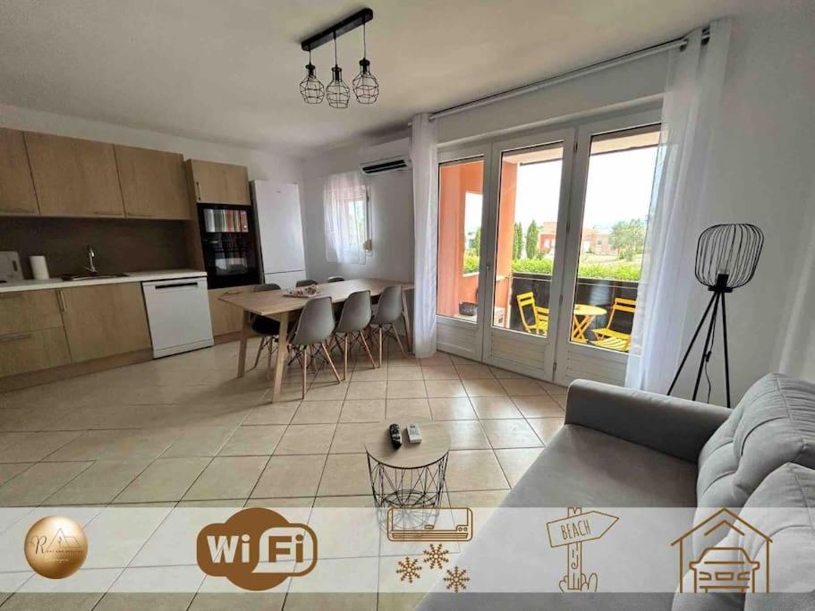 Apartment T3 6 Personnes Avec Terrasse, Wifi, Climatisation Canet-en-Roussillon